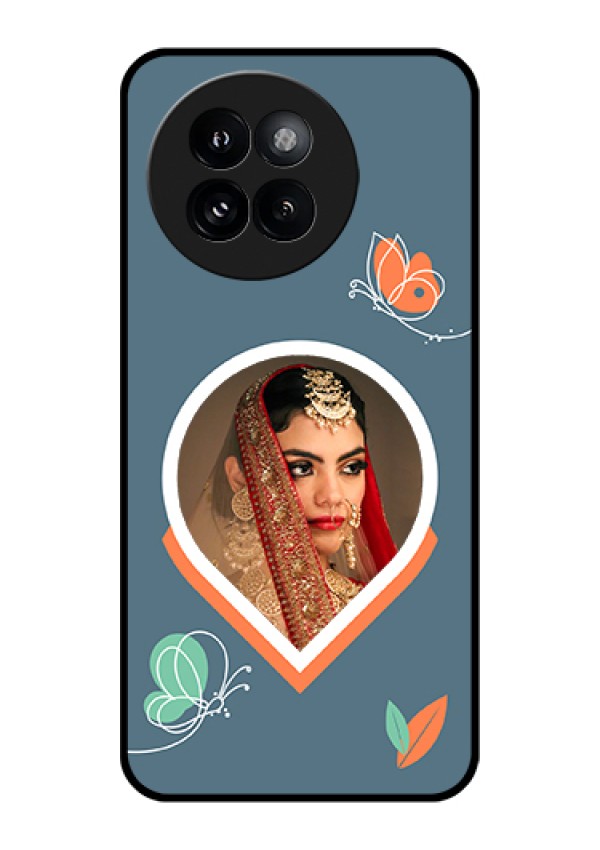 Xiaomi 14 Civi Custom Glass Phone Case - Droplet Butterflies Design