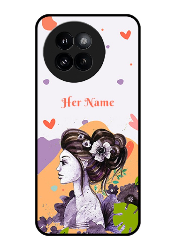 Xiaomi 14 Civi Custom Glass Phone Case - Woman And Nature Design