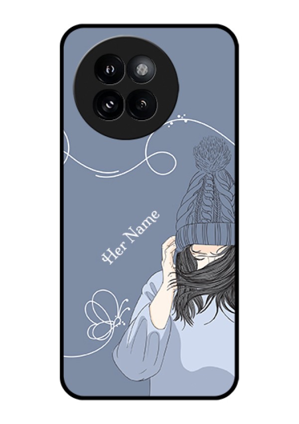 Xiaomi 14 Civi Custom Glass Phone Case - Girl In Winter Outfit Design