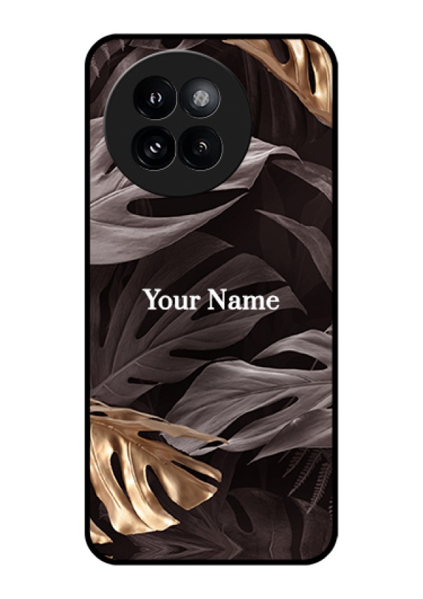 Xiaomi 14 Civi Custom Glass Phone Case - Wild Leaves Digital Paint Design