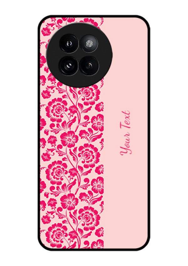 Xiaomi 14 Civi Custom Glass Phone Case - Attractive Floral Pattern Design