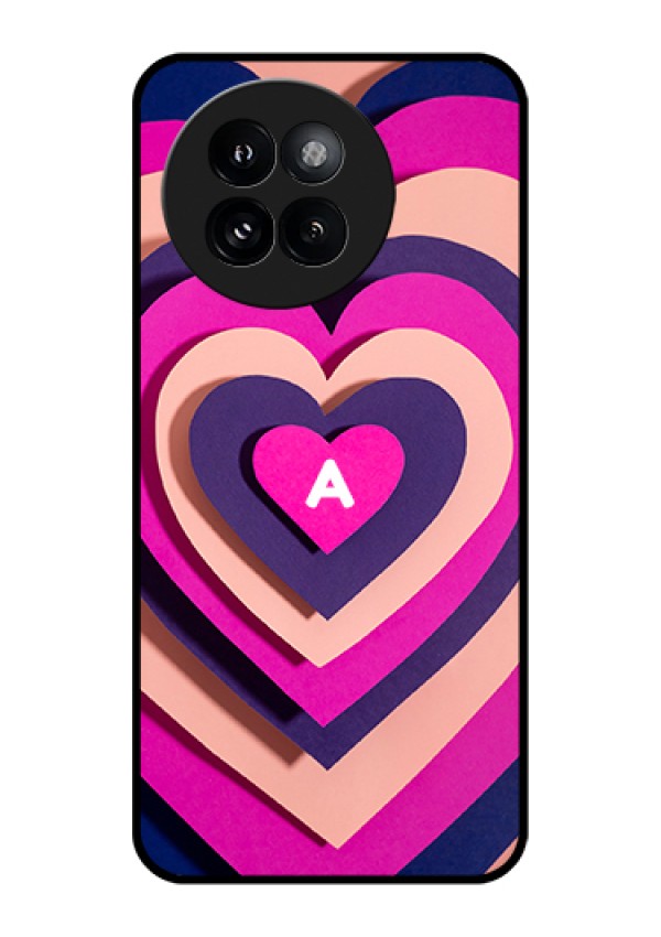 Xiaomi 14 Civi Custom Glass Phone Case - Cute Heart Pattern Design