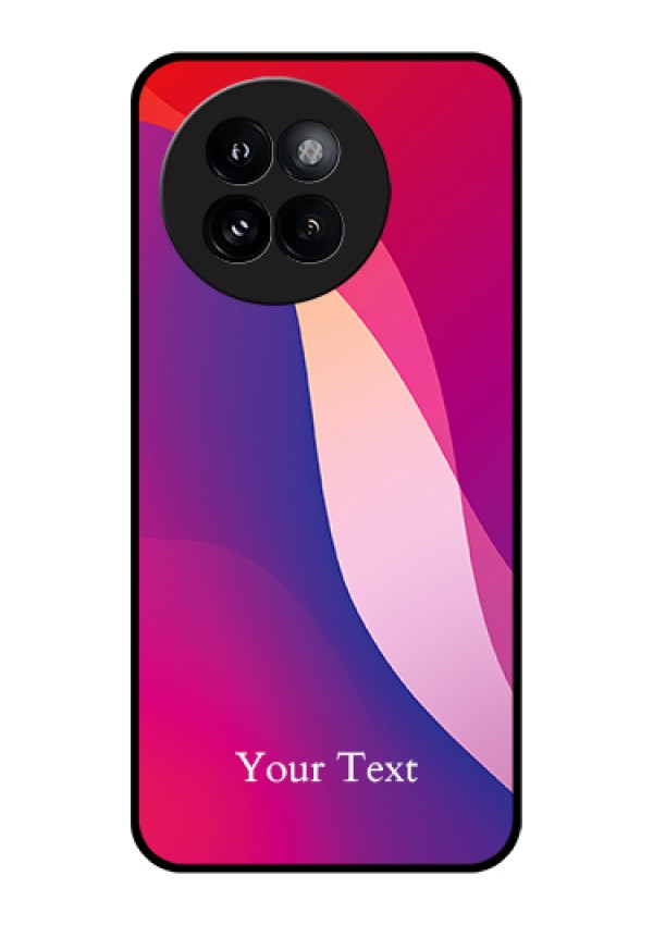 Xiaomi 14 Civi Custom Glass Phone Case - Digital Abstract Overlap Design