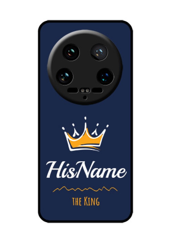 Xiaomi 14 Ultra Custom Glass Phone Case - King With Name Design