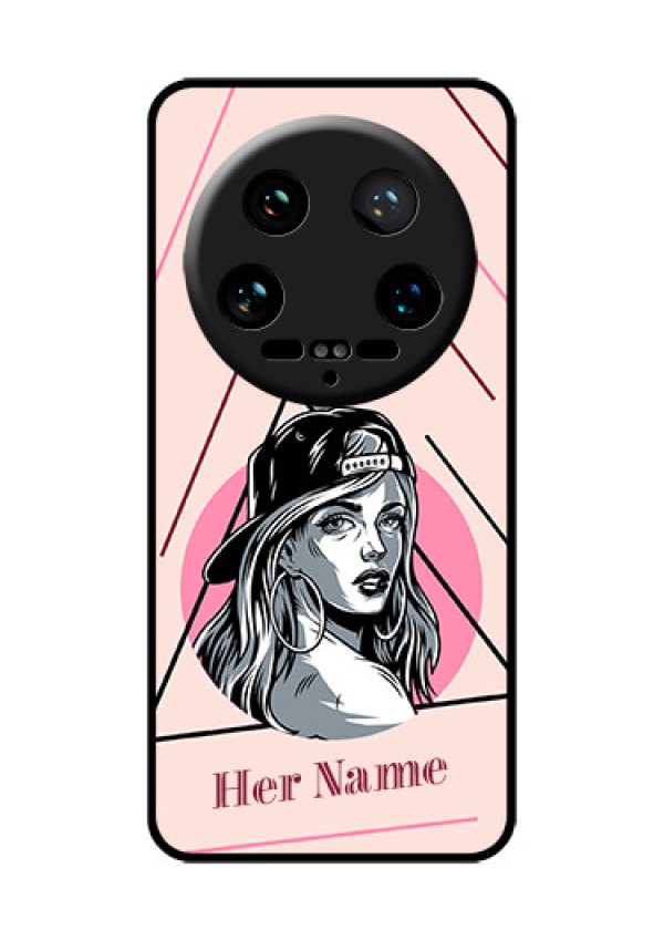 Xiaomi 14 Ultra Custom Glass Phone Case - Rockstar Girl Design