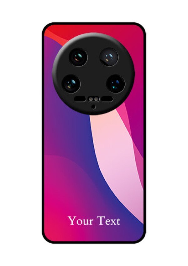 Xiaomi 14 Ultra Custom Glass Phone Case - Digital Abstract Overlap Design