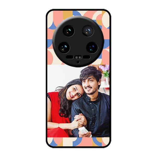 Xiaomi 14 Ultra Custom Glass Phone Case - Semi - Circle Maze Pattern Design