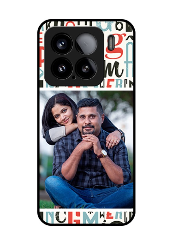 Xiaomi 15 5G Custom Glass Phone Case - Alphabet Design