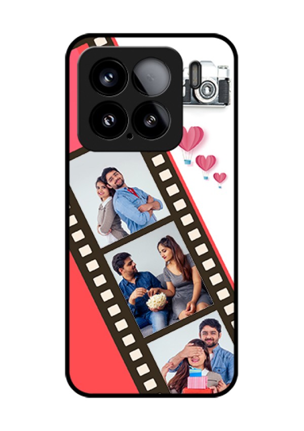 Xiaomi 15 5G Custom Glass Phone Case - 3 Image Holder With Film Reel