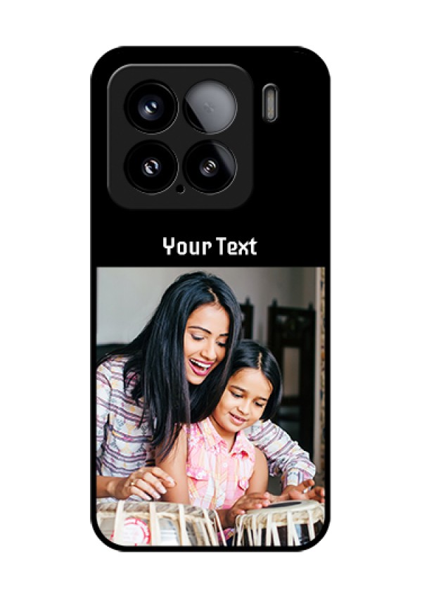 Xiaomi 15 5G Custom Glass Phone Case - Photo With Name Design