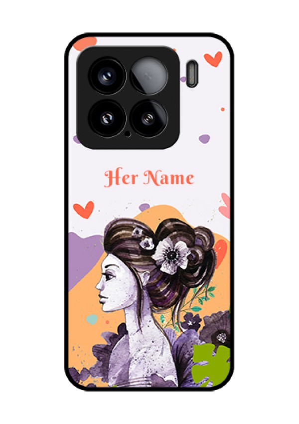 Xiaomi 15 5G Custom Glass Phone Case - Woman And Nature Design