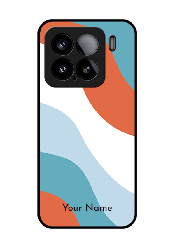 Xiaomi 15 5G Custom Glass Phone Case - Coloured Waves Design