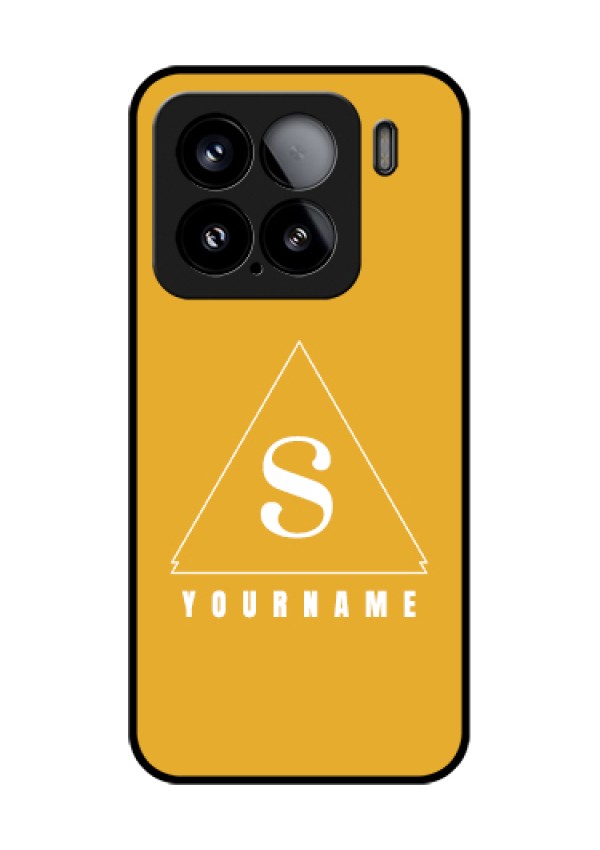 Xiaomi 15 5G Custom Glass Phone Case - Simple Triangle Design