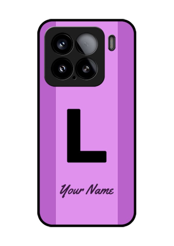 Xiaomi 15 5G Custom Glass Phone Case - Tricolor Custom Text Design