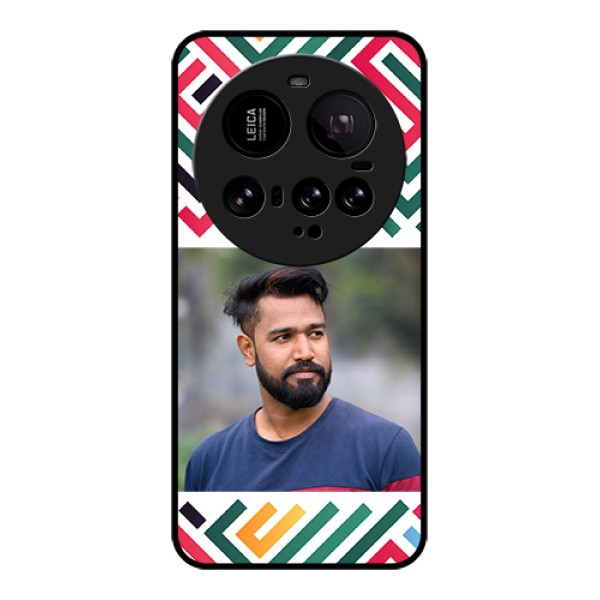 Xiaomi 15 Ultra 5G Custom Glass Phone Case - Colorful Maze Pattern Design Xiaomi 15 Ultra 5G Custom Glass Phone Case - Colorful Maze Pattern Design