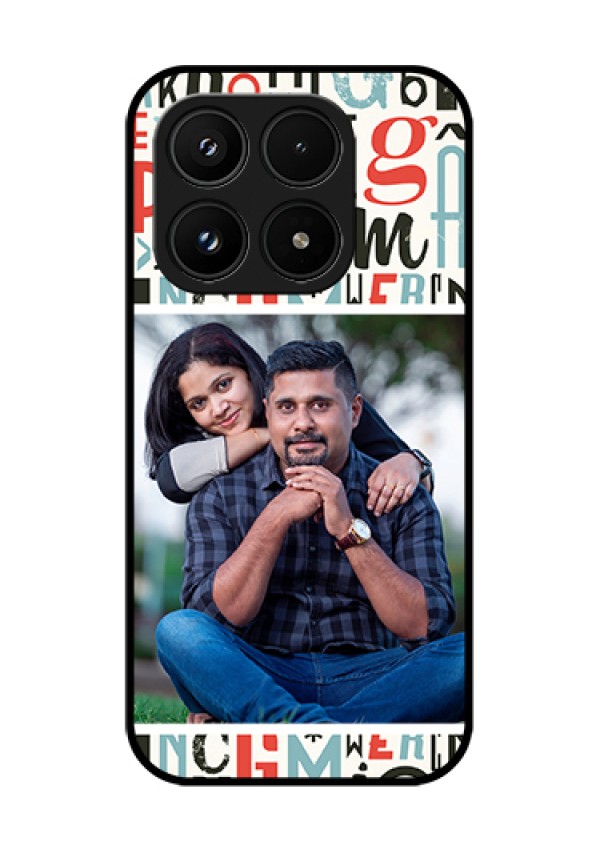 Xiaomi 17 5G Custom Glass Phone Case - Alphabet Design
