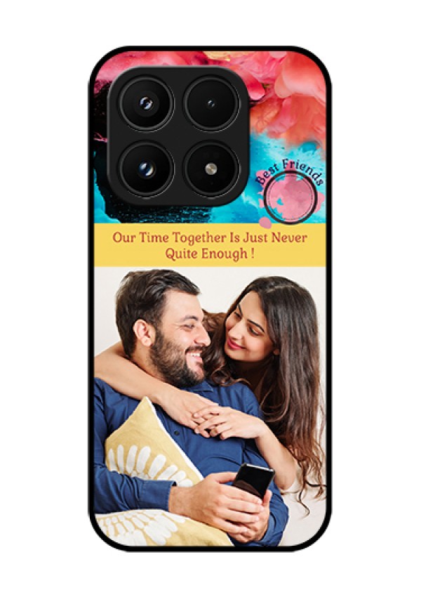 Xiaomi 17 5G Custom Glass Phone Case - Quote With Acrylic Painting Design