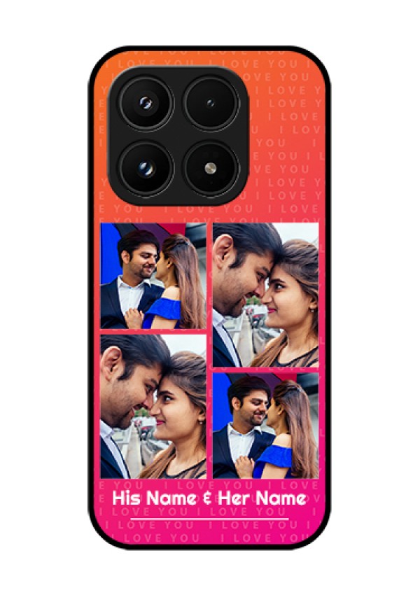 Xiaomi 17 5G Custom Glass Phone Case - I Love You Pink Design