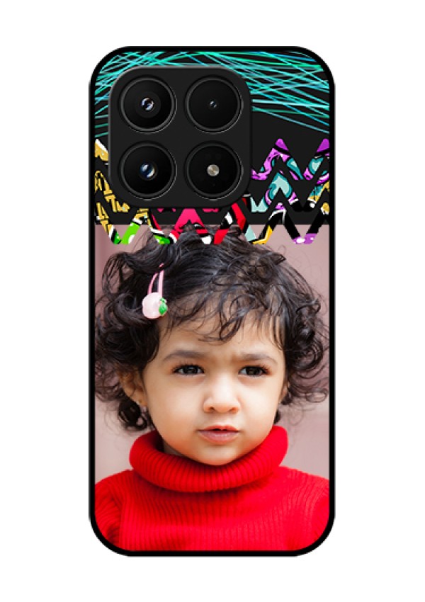 Xiaomi 17 5G Custom Glass Phone Case - Neon Abstract Design
