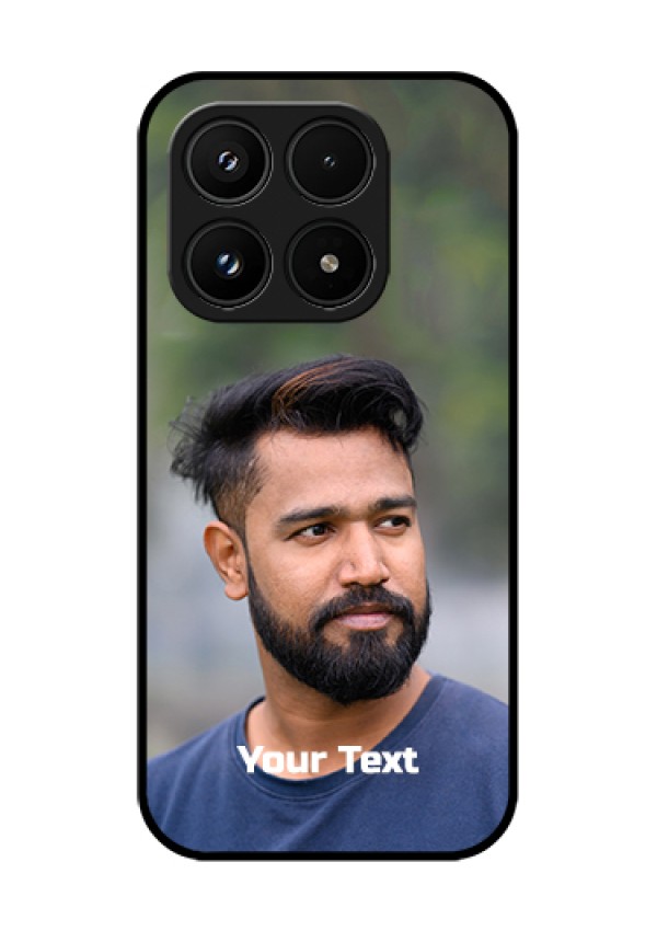 Xiaomi 17 5G Custom Glass Phone Case - Photo With Text Design