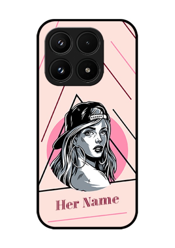 Xiaomi 17 5G Custom Glass Phone Case - Rockstar Girl Design