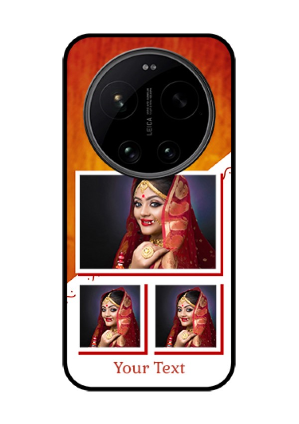 Xiaomi 17 Ultra 5G Custom Glass Phone Case - Wedding Memories Design