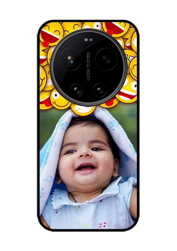 Xiaomi 17 Ultra 5G Custom Glass Phone Case - With Smiley Emoji Design