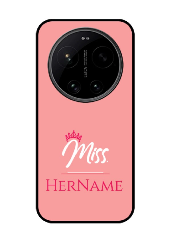 Xiaomi 17 Ultra 5G Custom Glass Phone Case - Mrs With Name Design