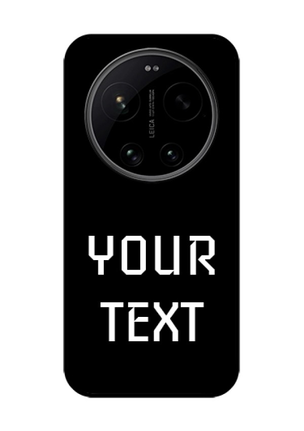 Xiaomi 17 Ultra 5G Custom Glass Phone Case - Your Name Design