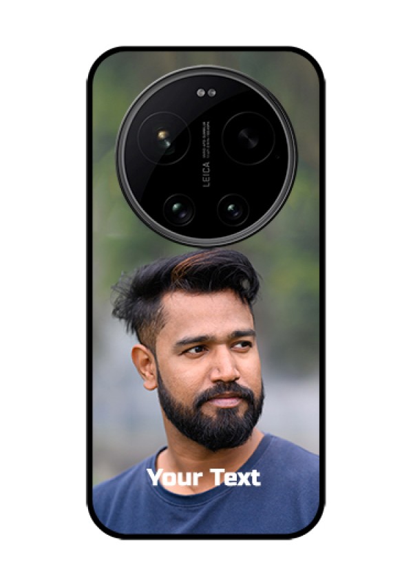 Xiaomi 17 Ultra 5G Custom Glass Phone Case - Photo With Text Design
