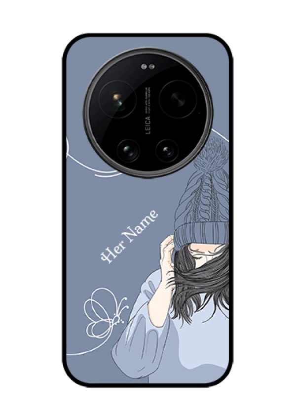 Xiaomi 17 Ultra 5G Custom Glass Phone Case - Girl In Winter Outfit Design