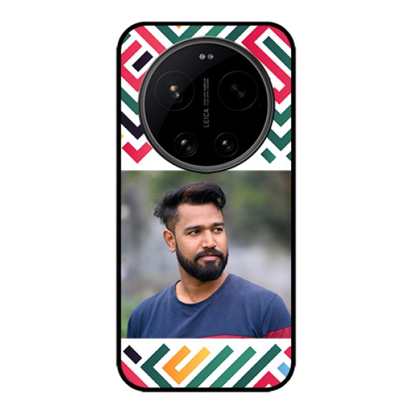 Xiaomi 17 Ultra 5G Custom Glass Phone Case - Colorful Maze Pattern Design Xiaomi 17 Ultra 5G Custom Glass Phone Case - Colorful Maze Pattern Design