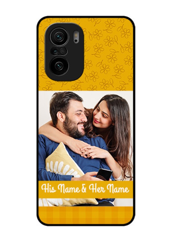 Mi 11x Pro 5G Custom Glass Mobile Case - Yellow Floral Design