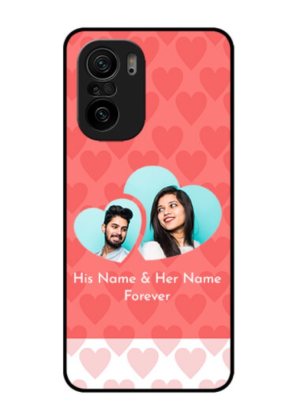 Mi 11x Pro 5G Personalized Glass Phone Case - Couple Pic Upload Design