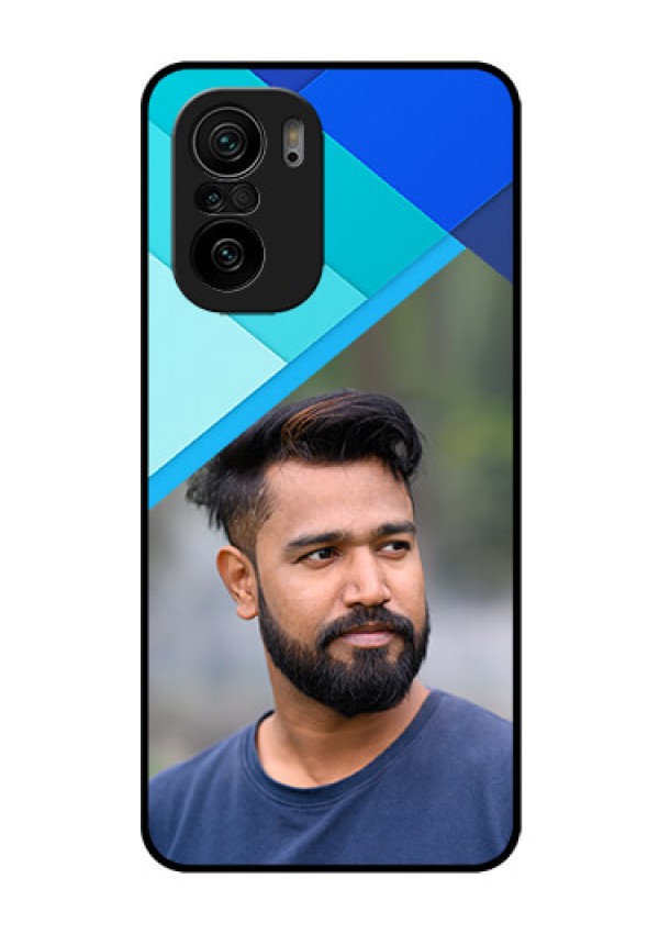 Mi 11x Pro 5G Custom Glass Phone Case - Blue Pattern Design