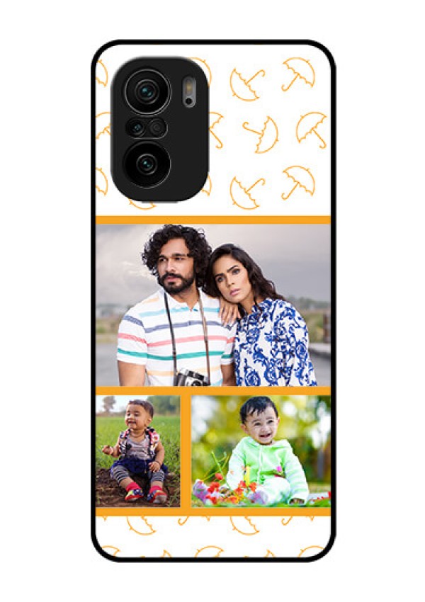 Mi 11x Pro 5G Custom Glass Mobile Case - Yellow Pattern Design