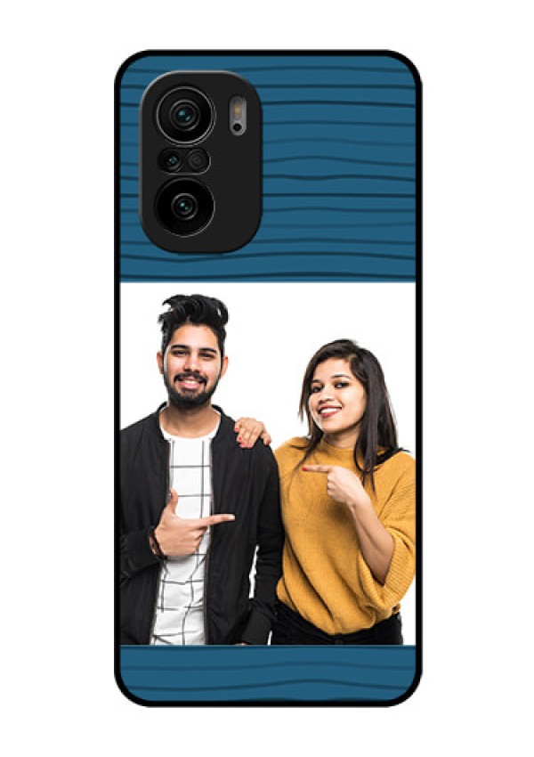 Mi 11x Pro 5G Custom Glass Phone Case - Blue Pattern Cover Design