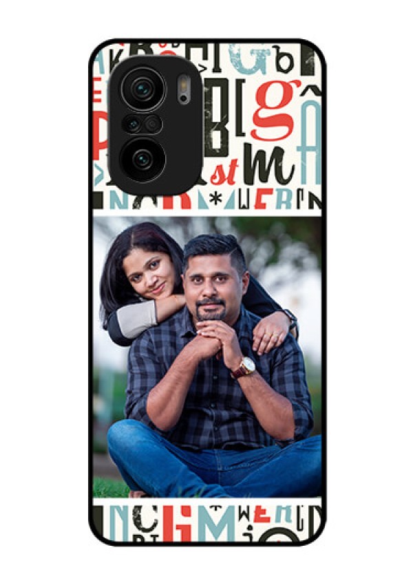 Mi 11x Pro 5G Personalized Glass Phone Case - Alphabet Design