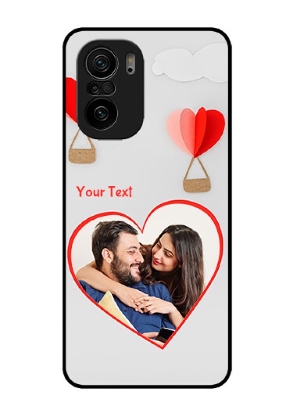 Mi 11x Pro 5G Custom Glass Mobile Case - Parachute Love Design