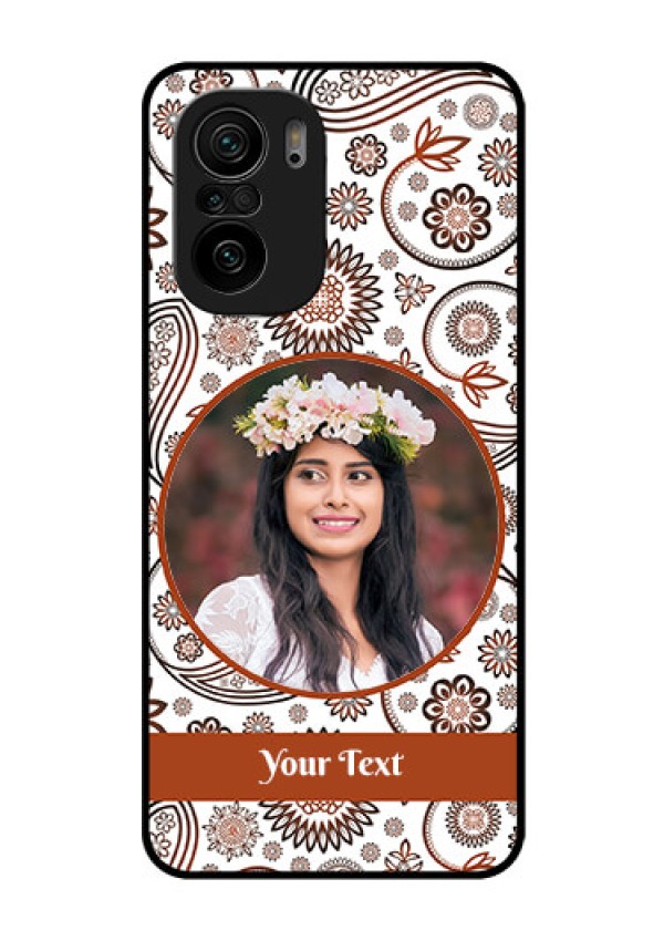 Mi 11x Pro 5G Custom Glass Mobile Case - Abstract Floral Design 