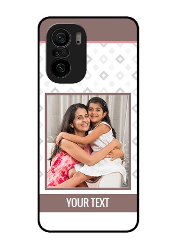 Mi 11x Pro 5G Photo Printing on Glass Case - Simple Diamond Design
