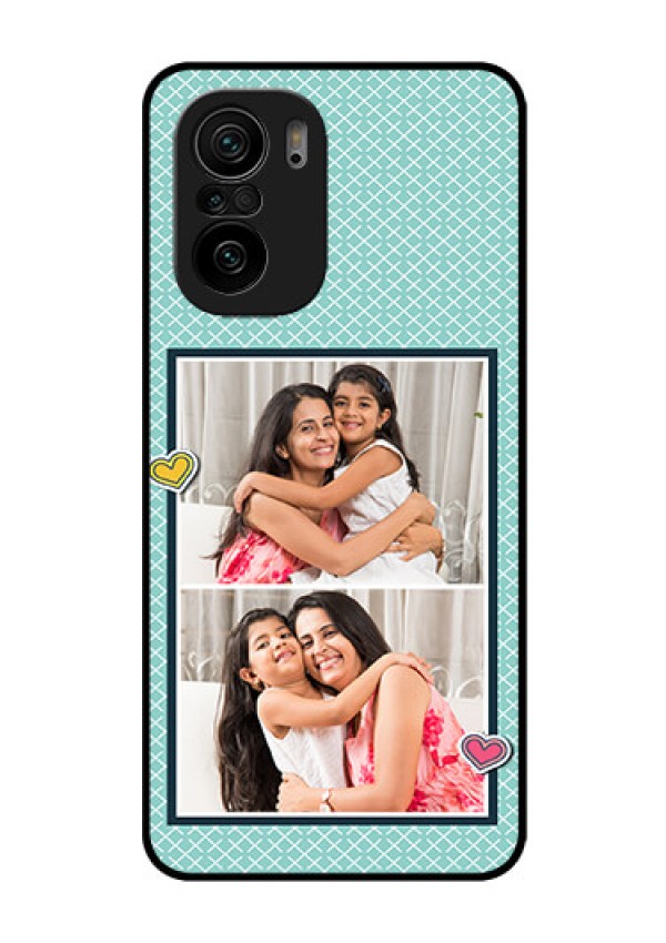 Mi 11x Pro 5G Custom Glass Phone Case - 2 Image Holder with Pattern Design