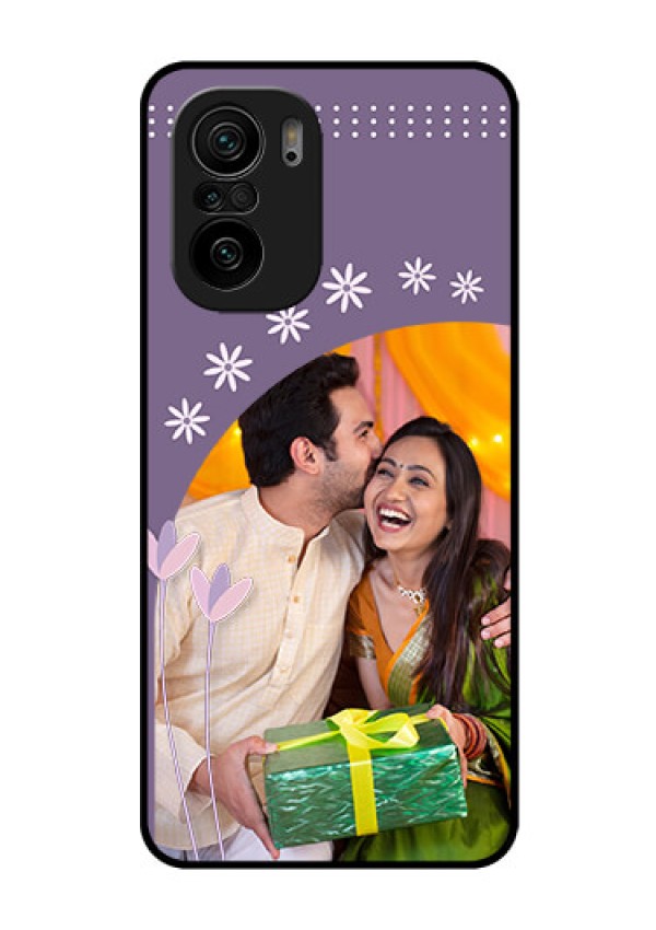 Mi 11x Pro 5G Custom Glass Mobile Case - Lavender flowers design 