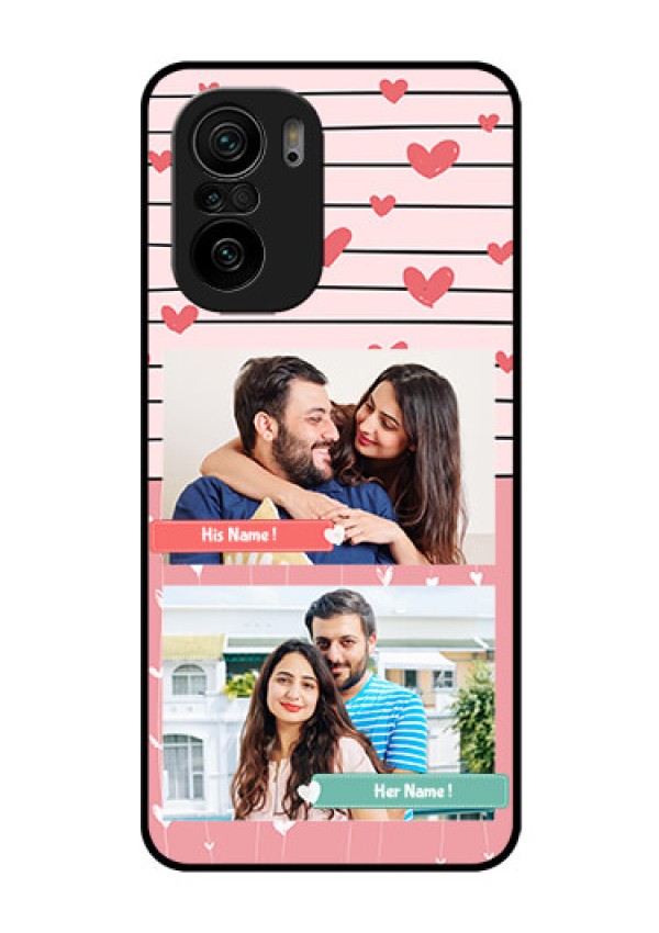 Mi 11x Pro 5G Custom Glass Mobile Case - Photo with Heart Design