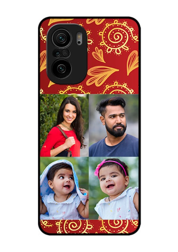 Mi 11x Pro 5G Photo Printing on Glass Case - 4 Image Traditional Design