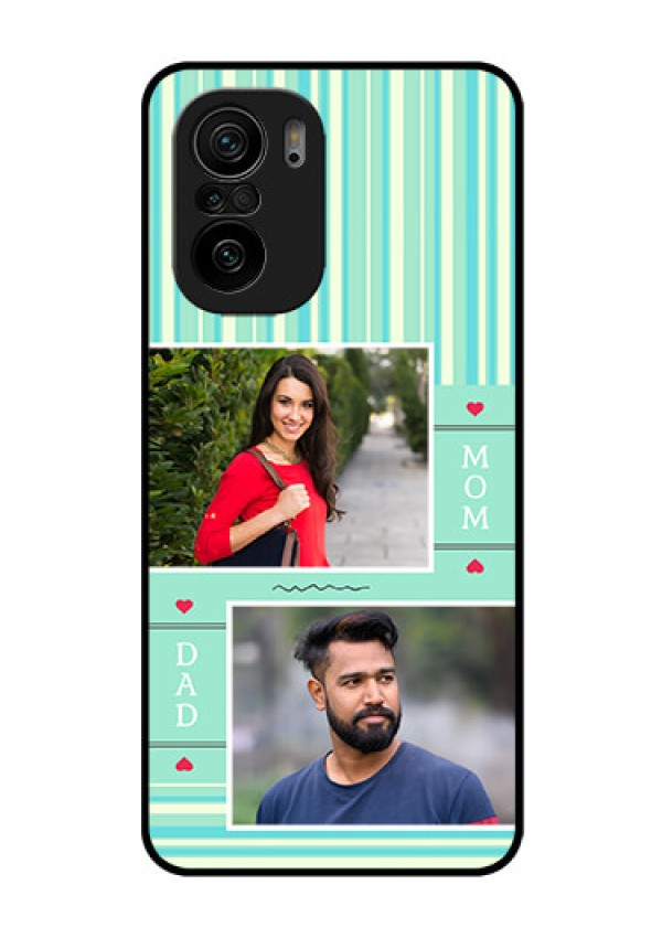 Mi 11x Pro 5G Custom Glass Phone Case - Mom & Dad Pic Design
