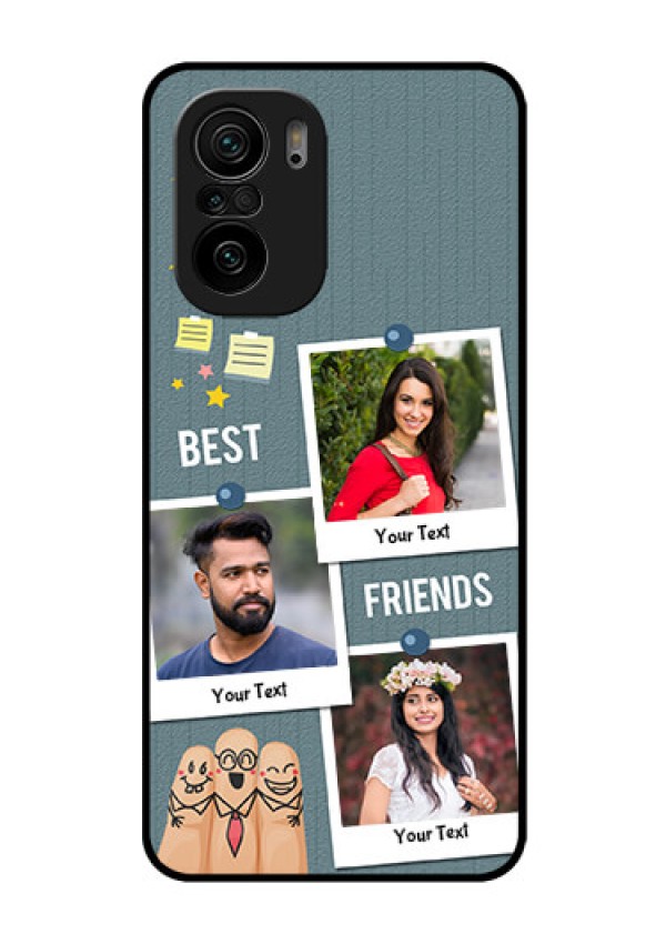 Mi 11x Pro 5G Personalized Glass Phone Case - Sticky Frames and Friendship Design