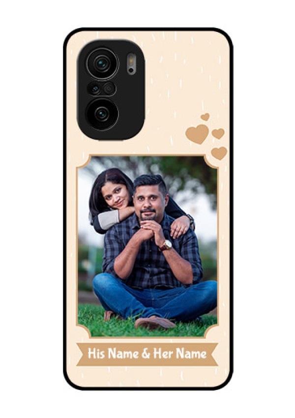 Mi 11x Pro 5G Custom Glass Phone Case - with confetti love design 