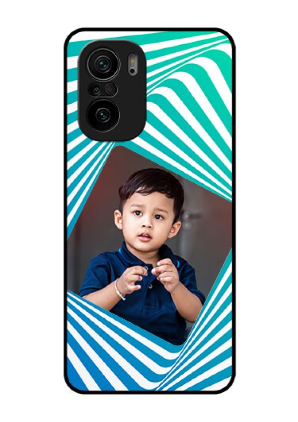 Mi 11x Pro 5G Personalized Glass Phone Case - Abstract Spiral Design