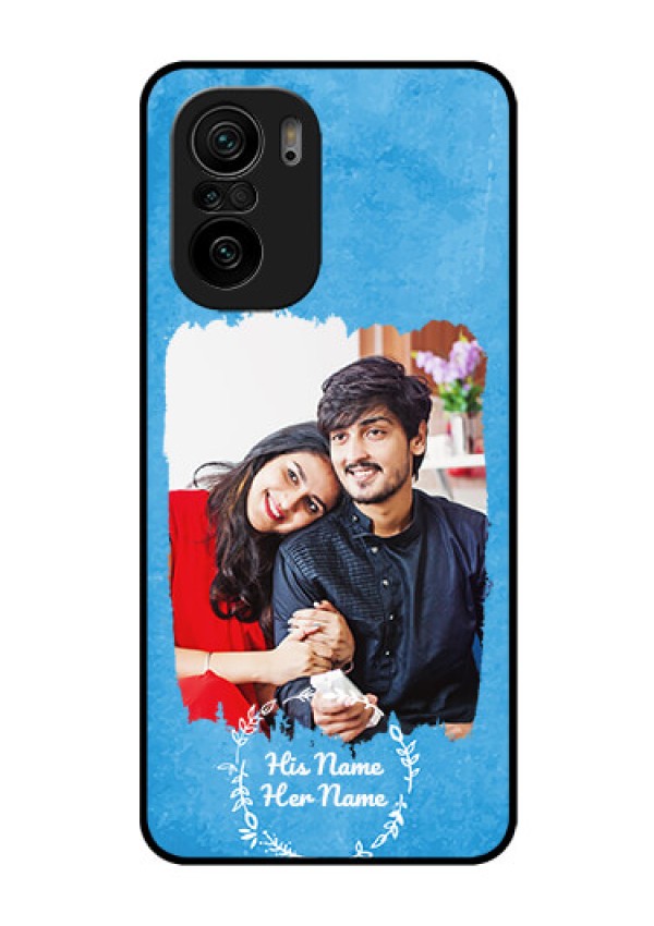 Xiaomi Mi 11X Pro 5G Custom Glass Phone Case - Blue Color Vintage Design